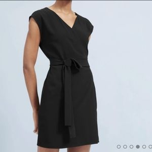 The Japanese GoWeave Short-Sleeve Wrap Mini Dress